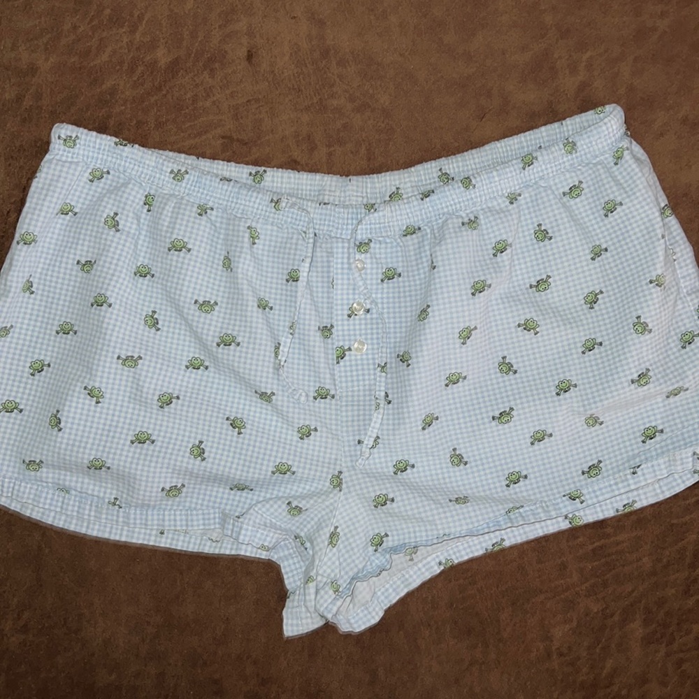 Intimate Classics Frog Pattern Lounge PJ Shorts